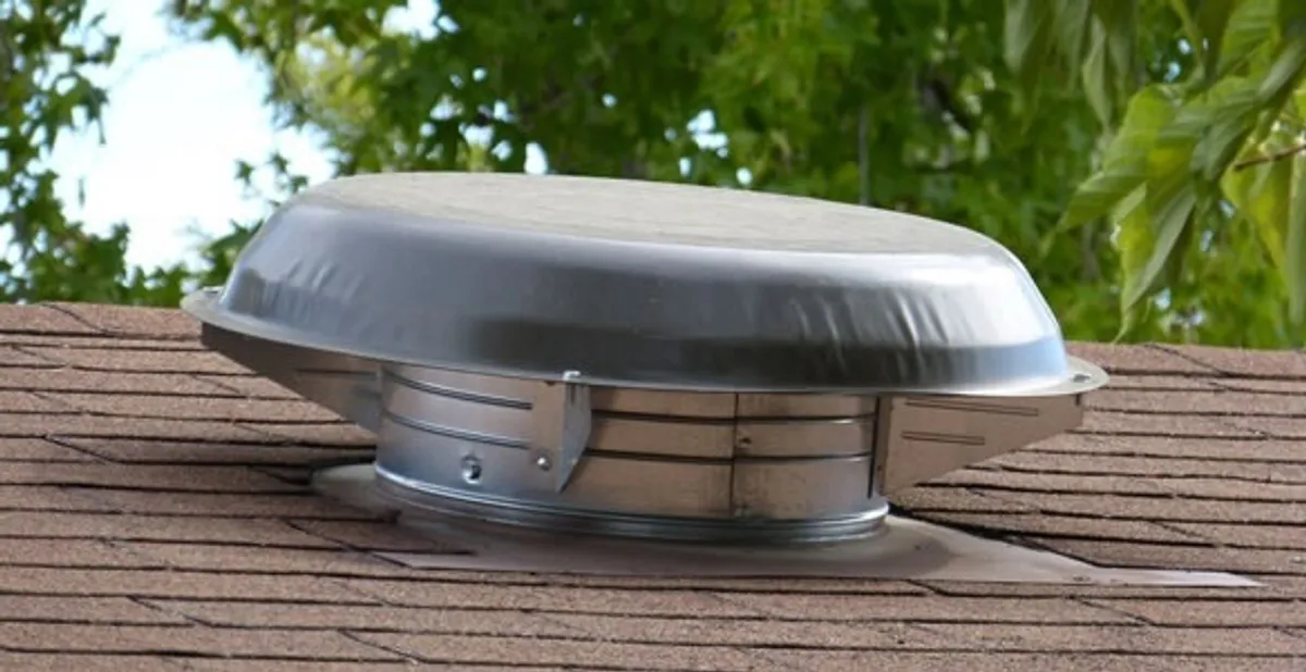 attic fan installation services with low-profile roof ventilation unit in Las Vegas, NV
