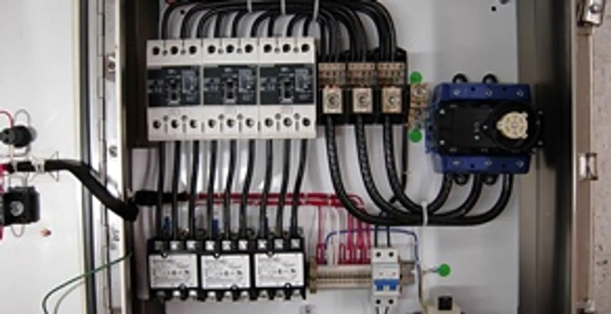 Electrical panel installation with organized circuit breakers and wiring in Las Vegas, NV