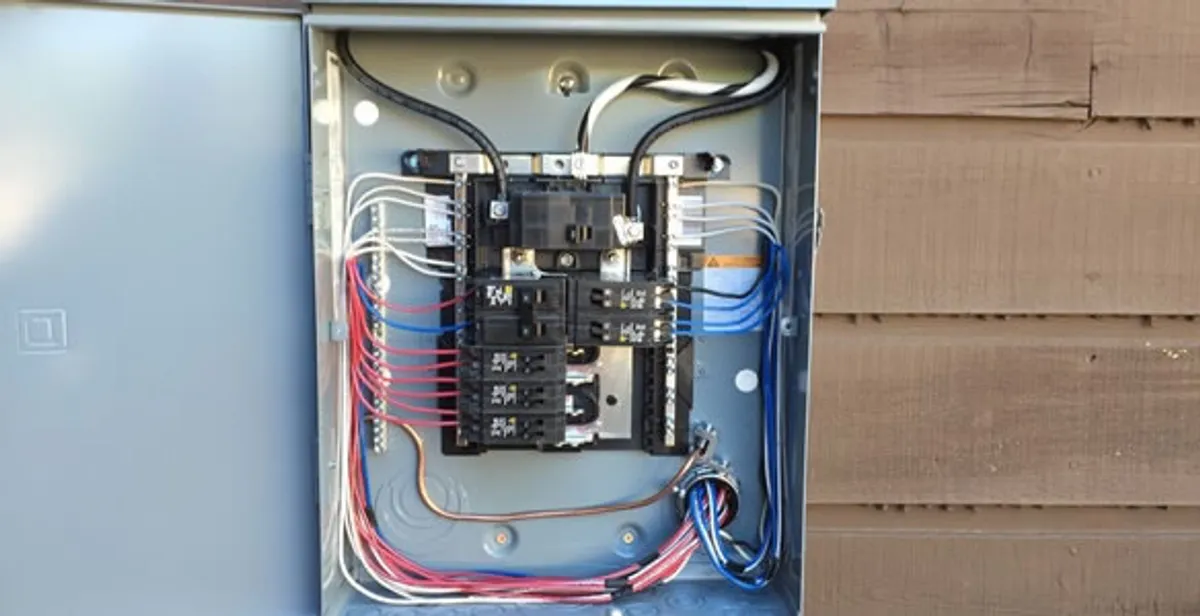 electrical panel upgrade service featuring newly installed electrical panel wired by licensed electricians in Las Vegas, NV