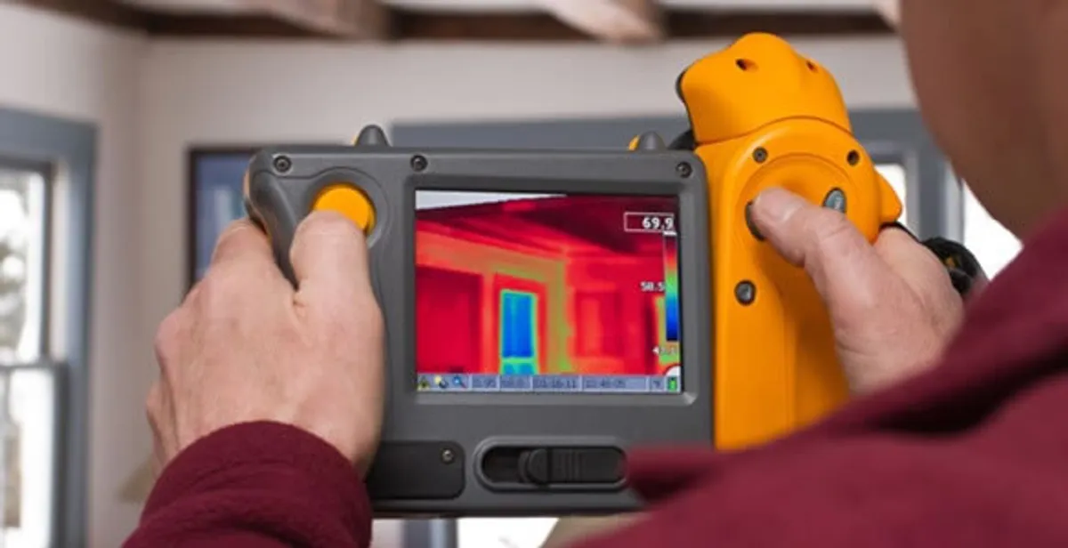 home energy audit service capturing thermal readings to analyze insulation and electrical efficiency in Las Vegas, NV