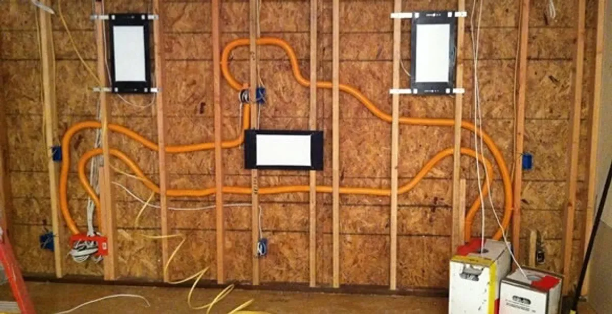 new construction wiring project displaying complete electrical system layout installed by professionals in Las Vegas, NV