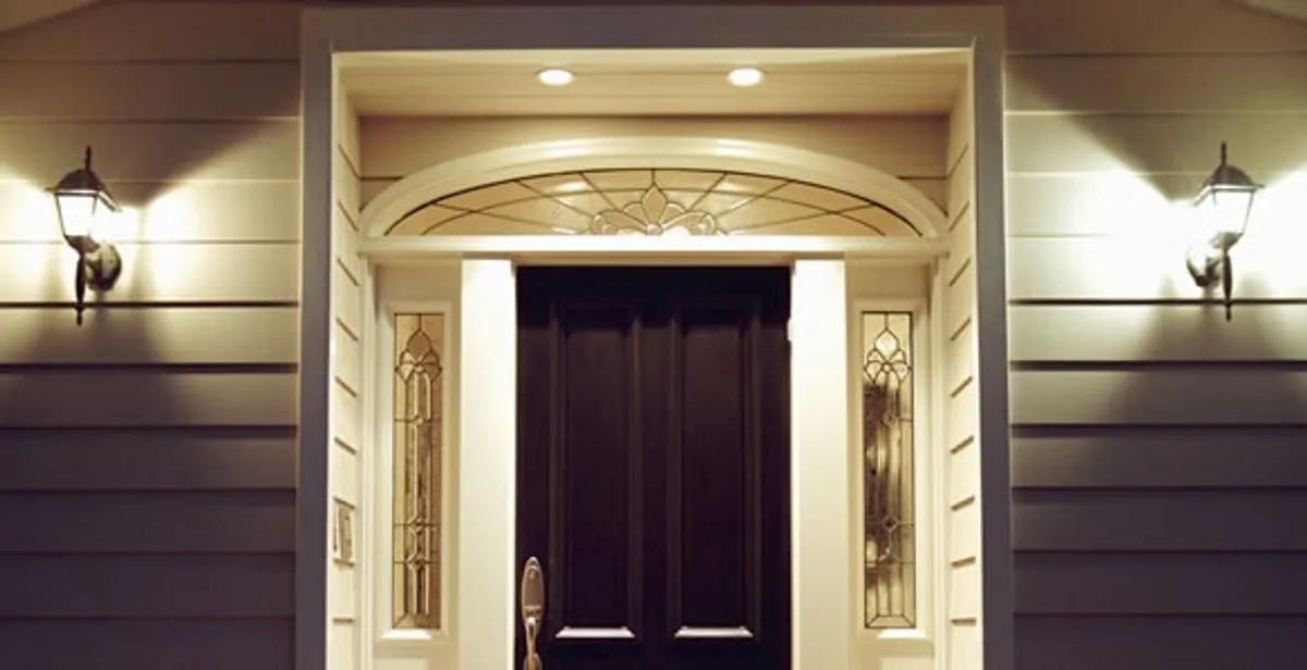 security light installation services with professionally installed entryway lighting in Las Vegas, NV