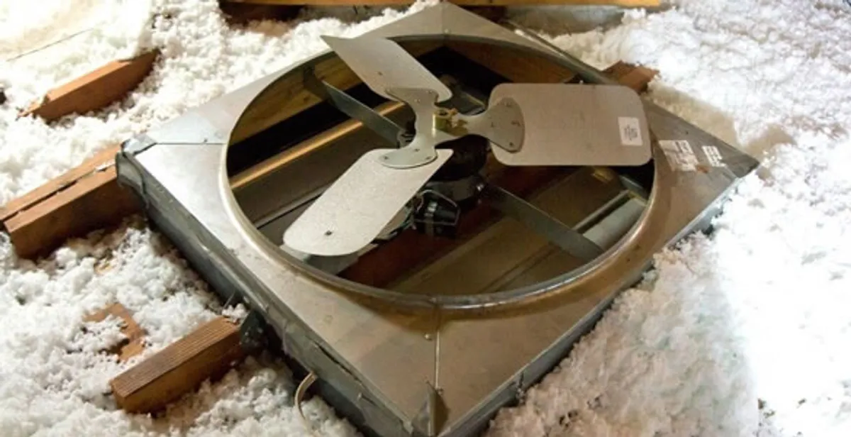 whole house fan installation services with attic-mounted ventilation unit in Las Vegas, NV