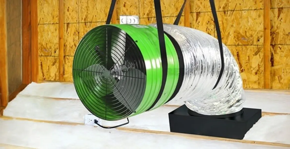 whole house fan installation services with professionally mounted ventilation fan system in Las Vegas, NV